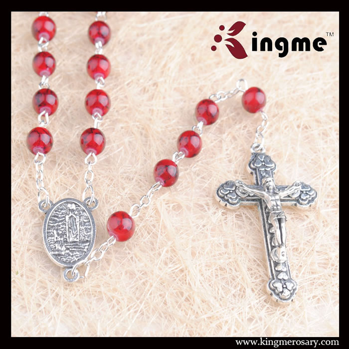 ,galss beads rosary